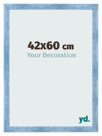 Photo Frame 42x60cm Clear Blue Swept MDF Pisa Front Size | Yourdecoration.com