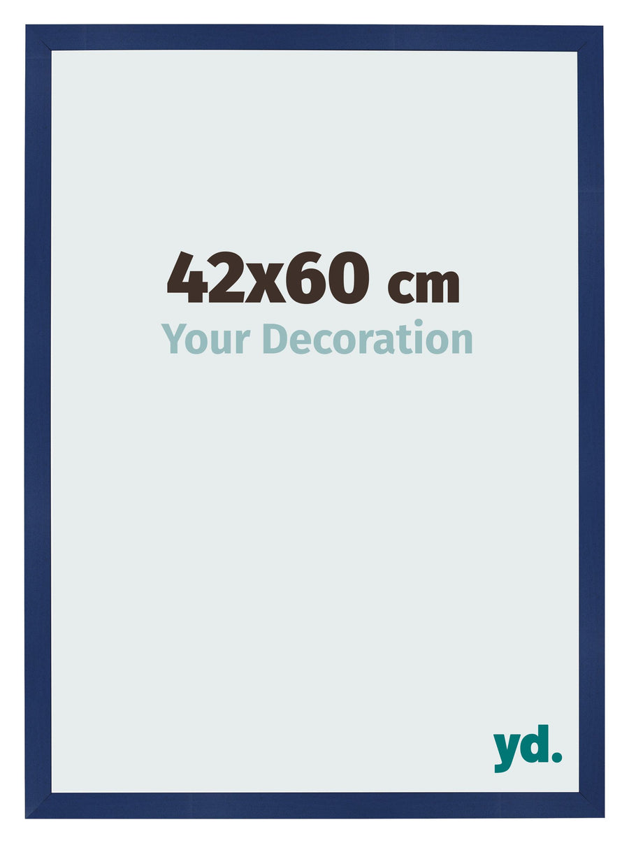 Photo Frame 42x60cm Dark Blue Swept MDF Bologna Front Size | Yourdecoration.com