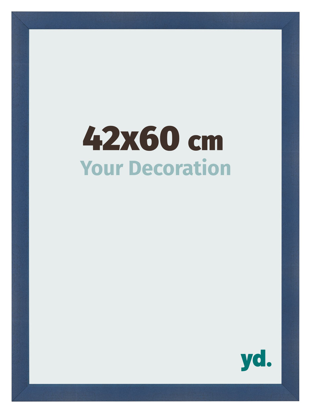 Photo Frame 42x60cm Dark Blue Swept MDF Pisa Front Size | Yourdecoration.com