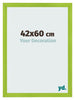 Photo Frame 42x60cm Green MDF Pisa Front Size | Yourdecoration.com