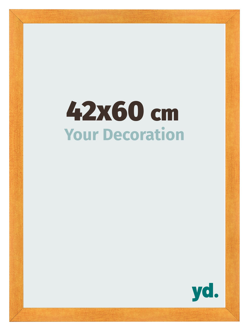 Photo Frame 42x60cm Orange MDF Pisa Front Size | Yourdecoration.com