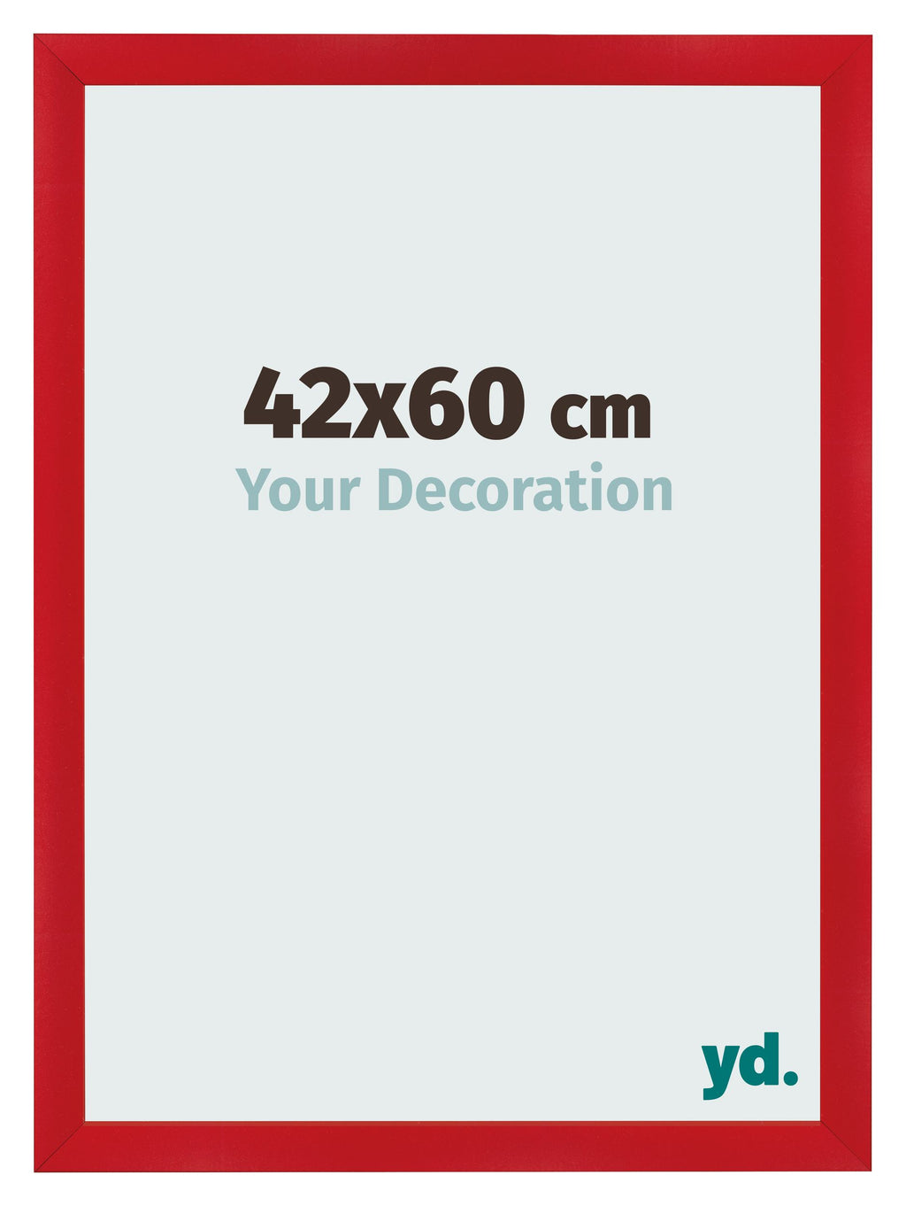 Photo Frame 42x60cm Red MDF Pisa Front Size | Yourdecoration.com
