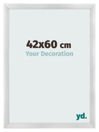 Photo Frame 42x60cm Silver Black Swept MDF Pisa Front Size | Yourdecoration.com