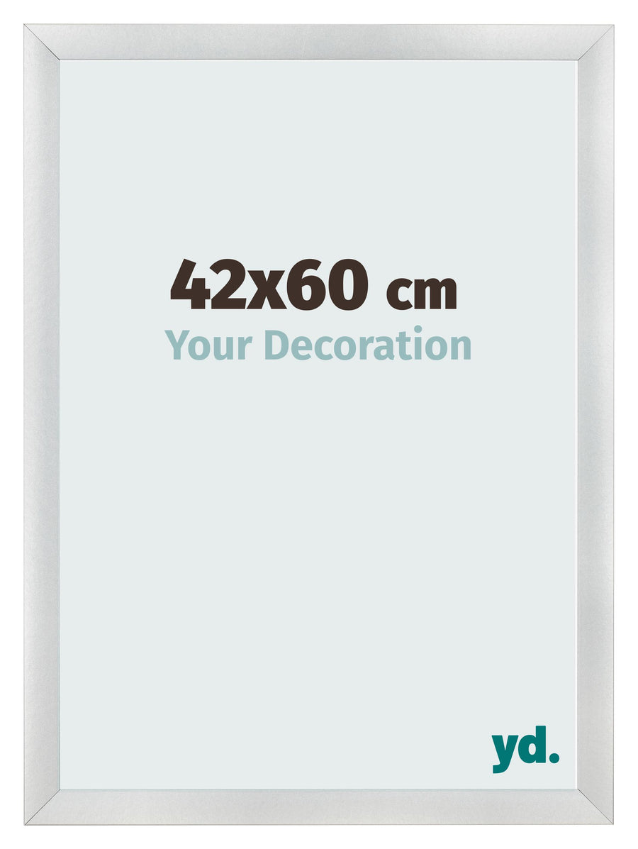 Photo Frame 42x60cm Silver Black Swept MDF Pisa Front Size | Yourdecoration.com