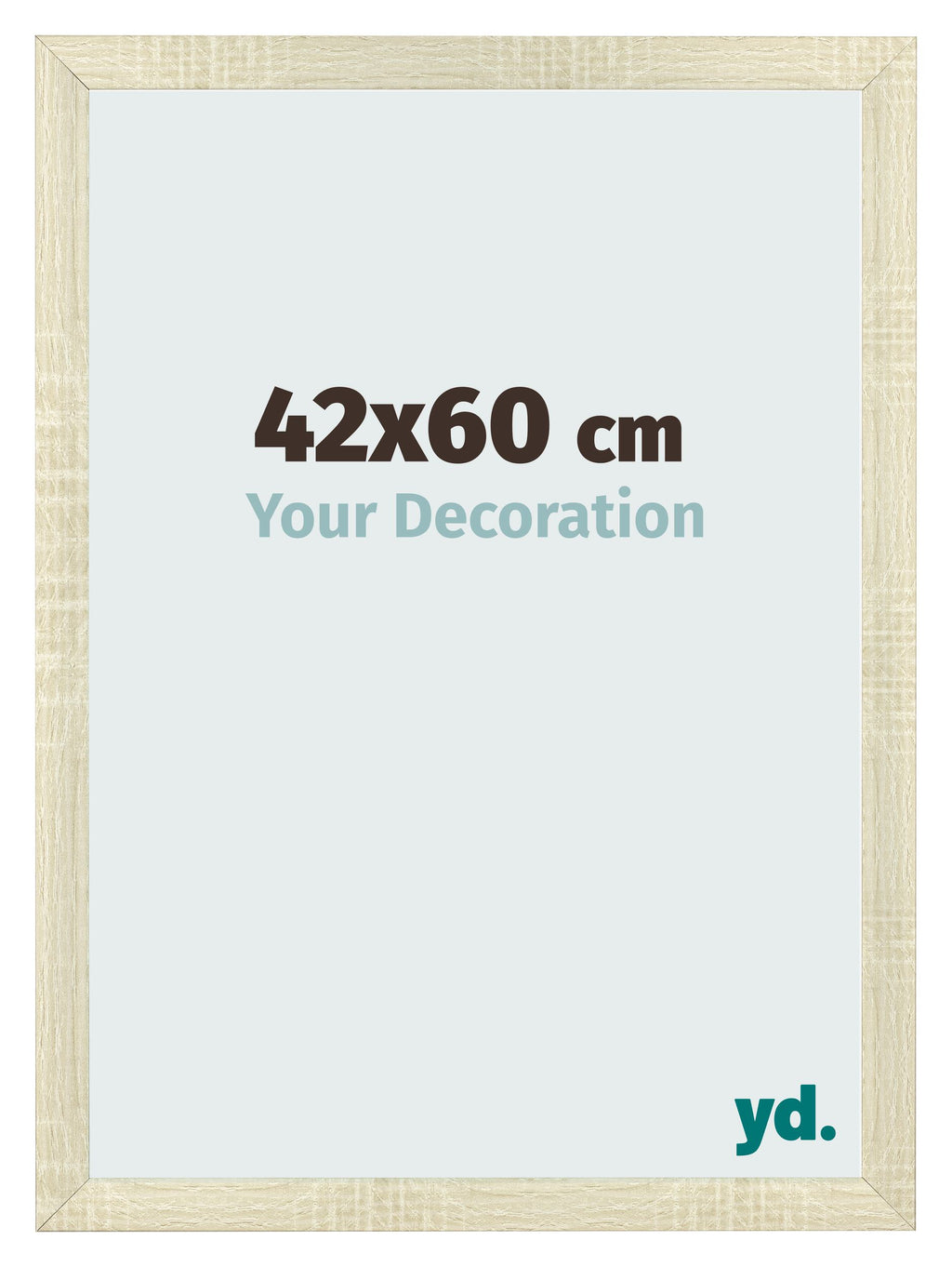 Photo Frame 42x60cm Sonoma Oak MDF Pisa Front Size | Yourdecoration.com