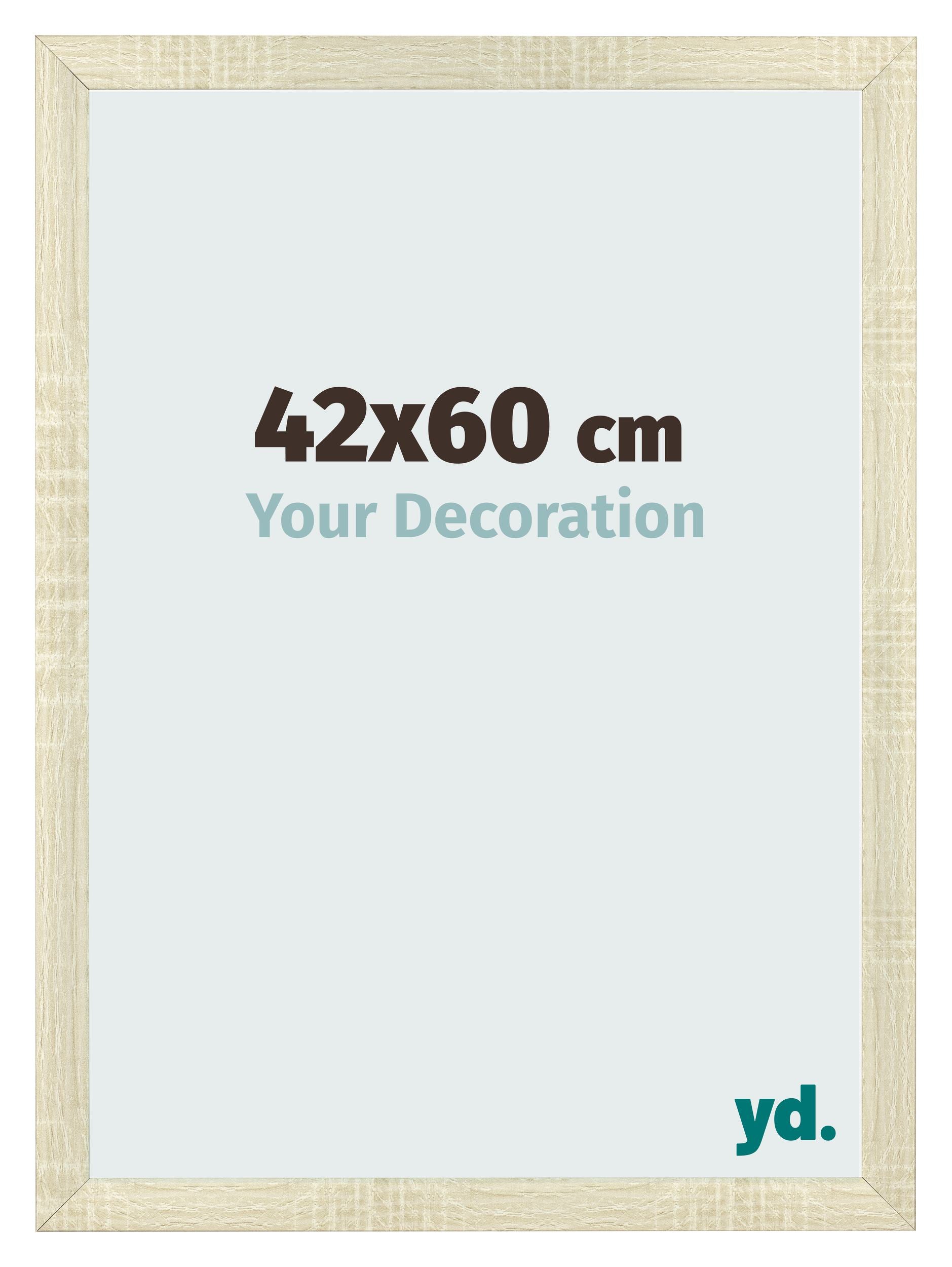 Photo Frame 42x60cm Sonoma Oak MDF Pisa Front Size | Yourdecoration.com
