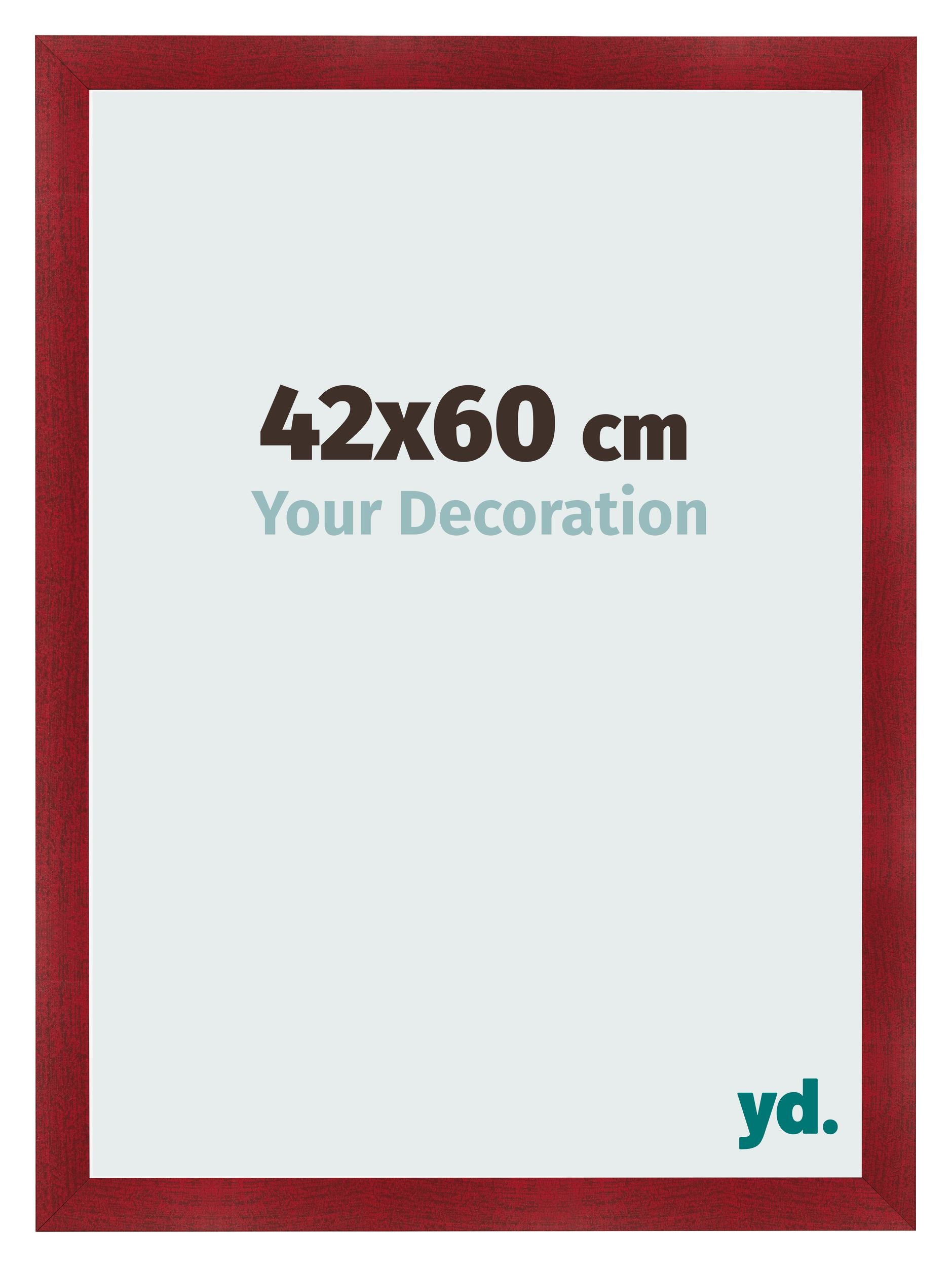 Photo Frame 42x60cm Wine Red Swept MDF Pisa Front Size | Yourdecoration.com