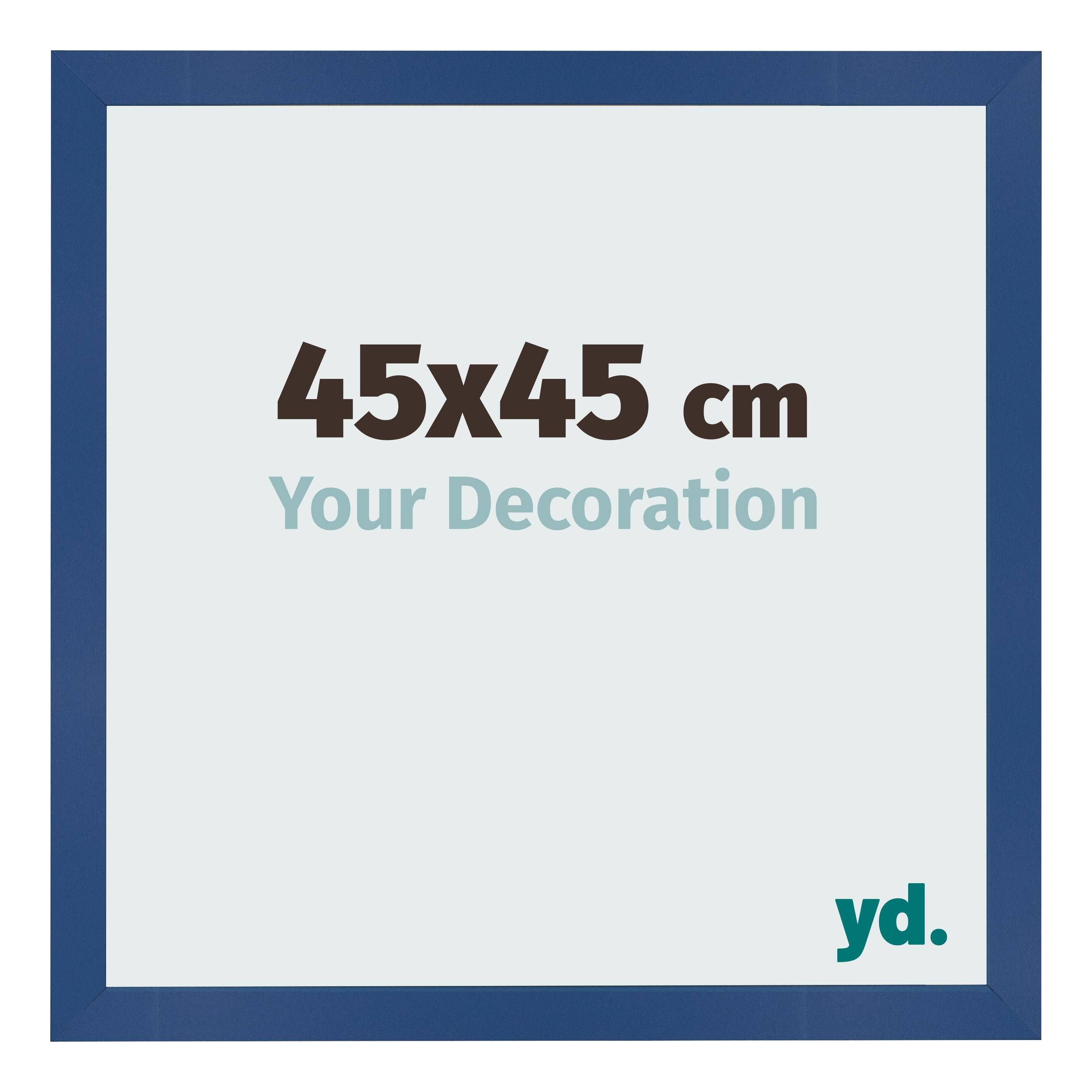 Photo Frame 45x45 cm Dark Blue MDF Bologna Front Size | Yourdecoration.com