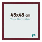 Photo Frame 45x45 cm Wine Red Swept MDF Bologna Front Size | Yourdecoration.com