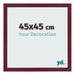 Photo Frame 45x45 cm Wine Red Swept MDF Bologna Front Size | Yourdecoration.com