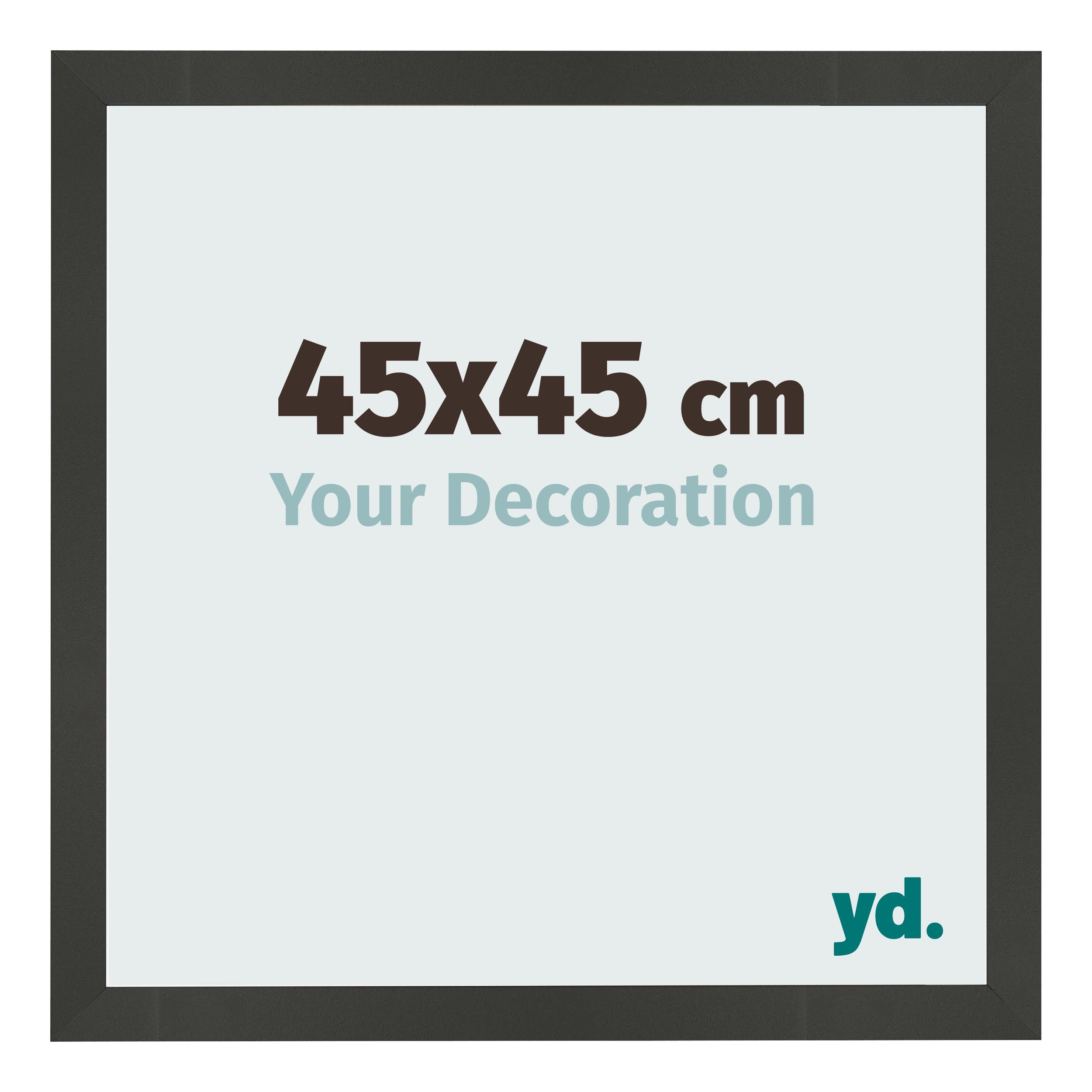 Photo Frame 45x45cm Anthracite MDF Bologna Front Size | Yourdecoration.com
