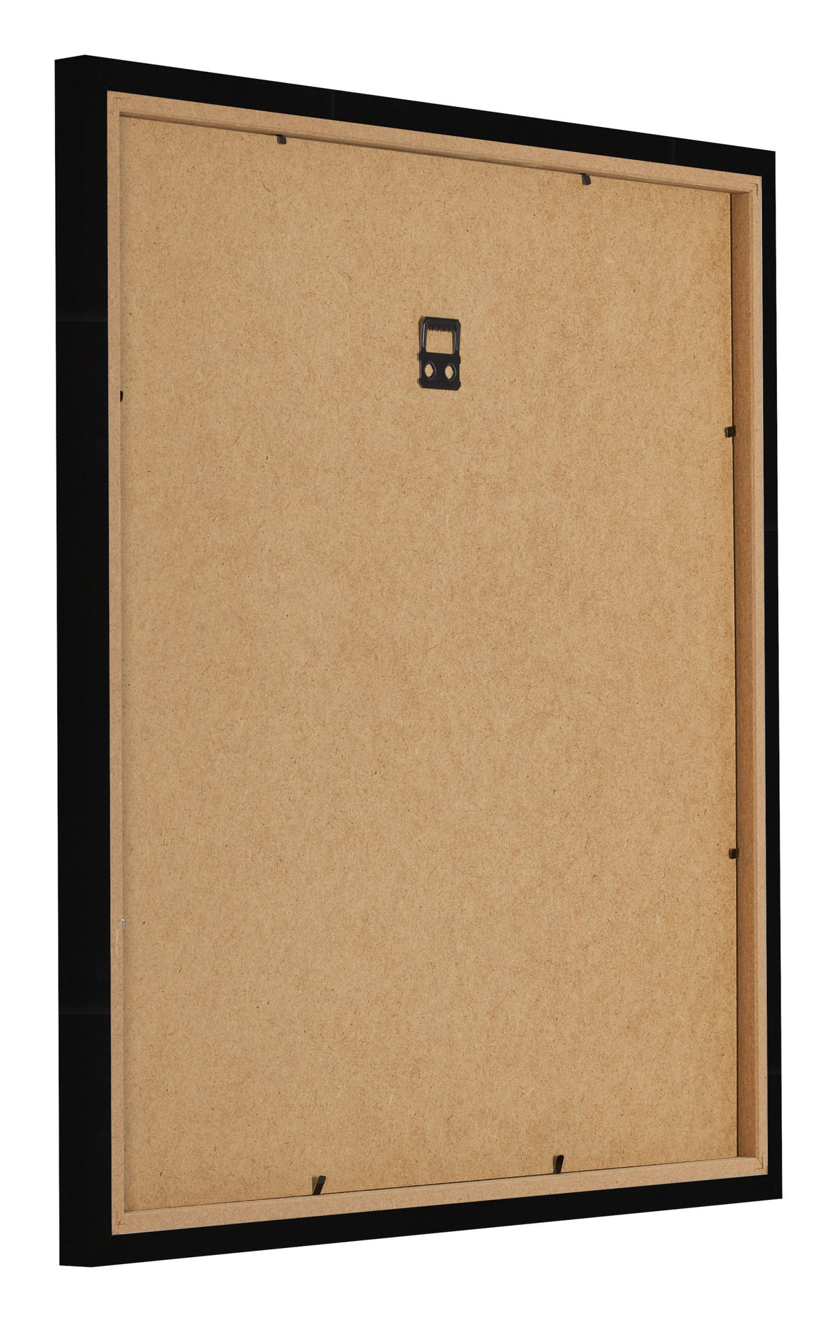 Photo Frame 45x45cm Black High Gloss MDF Bologna Back Oblique | Yourdecoration.com
