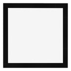 Photo Frame 45x45cm Black Silver Polished MDF Pisa Front | Yourdecoration.com