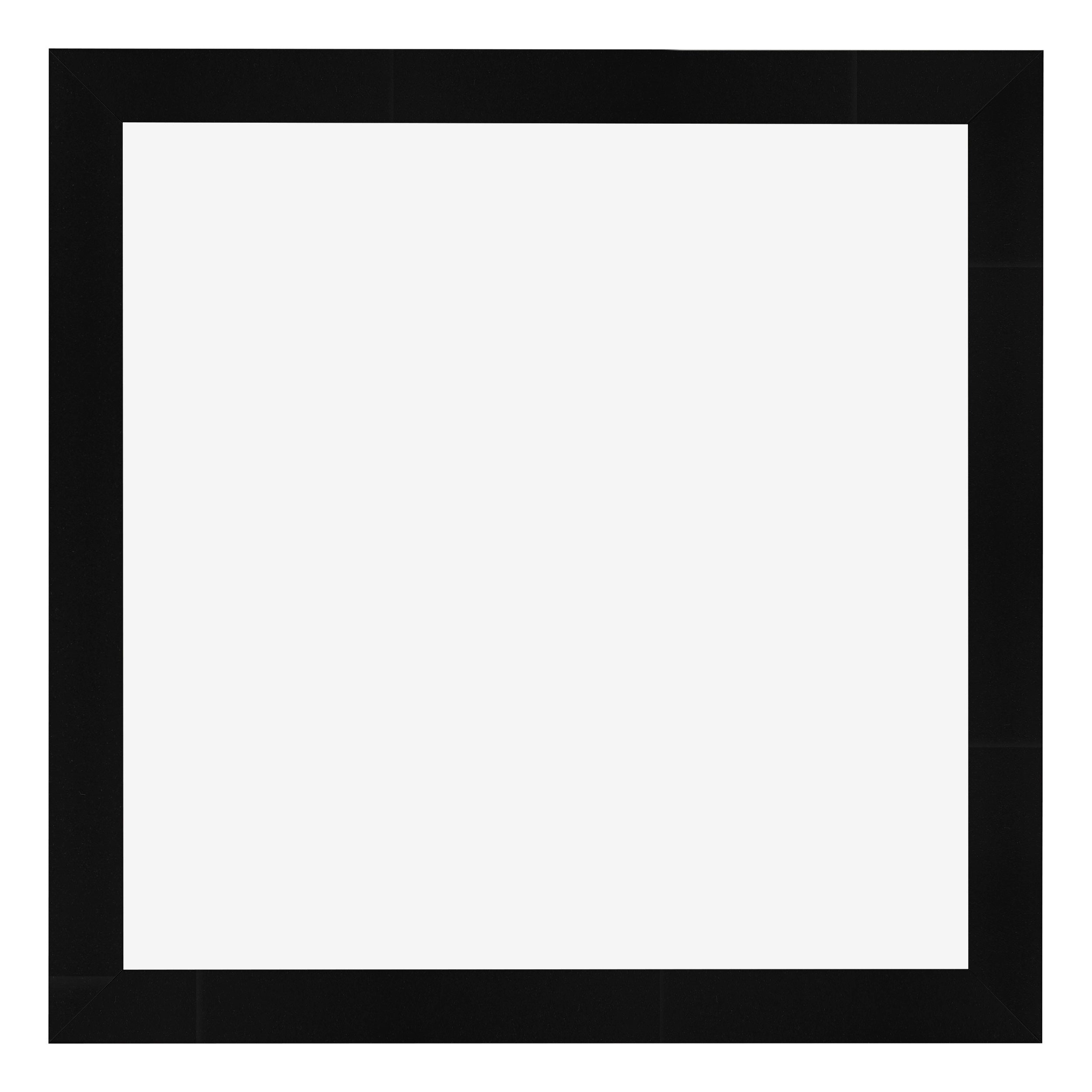 Photo Frame 45x45cm Black Silver Polished MDF Pisa Front | Yourdecoration.com