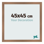 Photo Frame 45x45cm Copper Design MDF Bologna Front Size | Yourdecoration.com