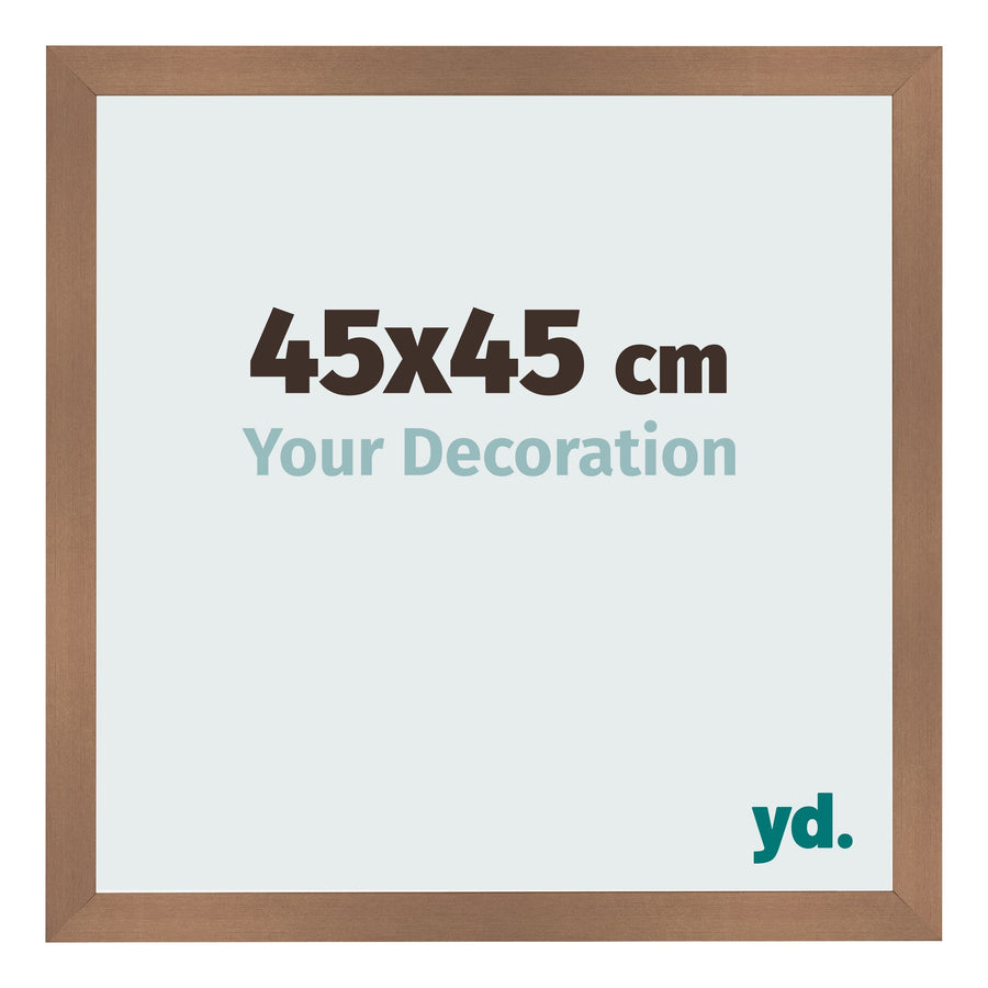 Photo Frame 45x45cm Copper Design MDF Bologna Front Size | Yourdecoration.com