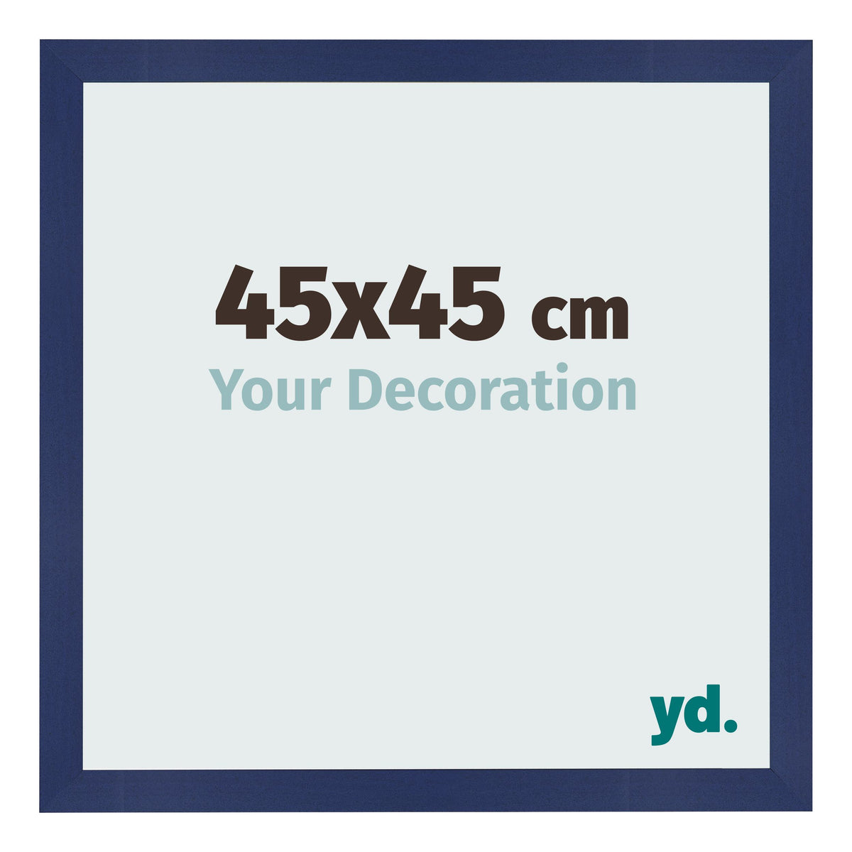 Photo Frame 45x45cm Dark Blue Swept MDF Bologna Front Size | Yourdecoration.com