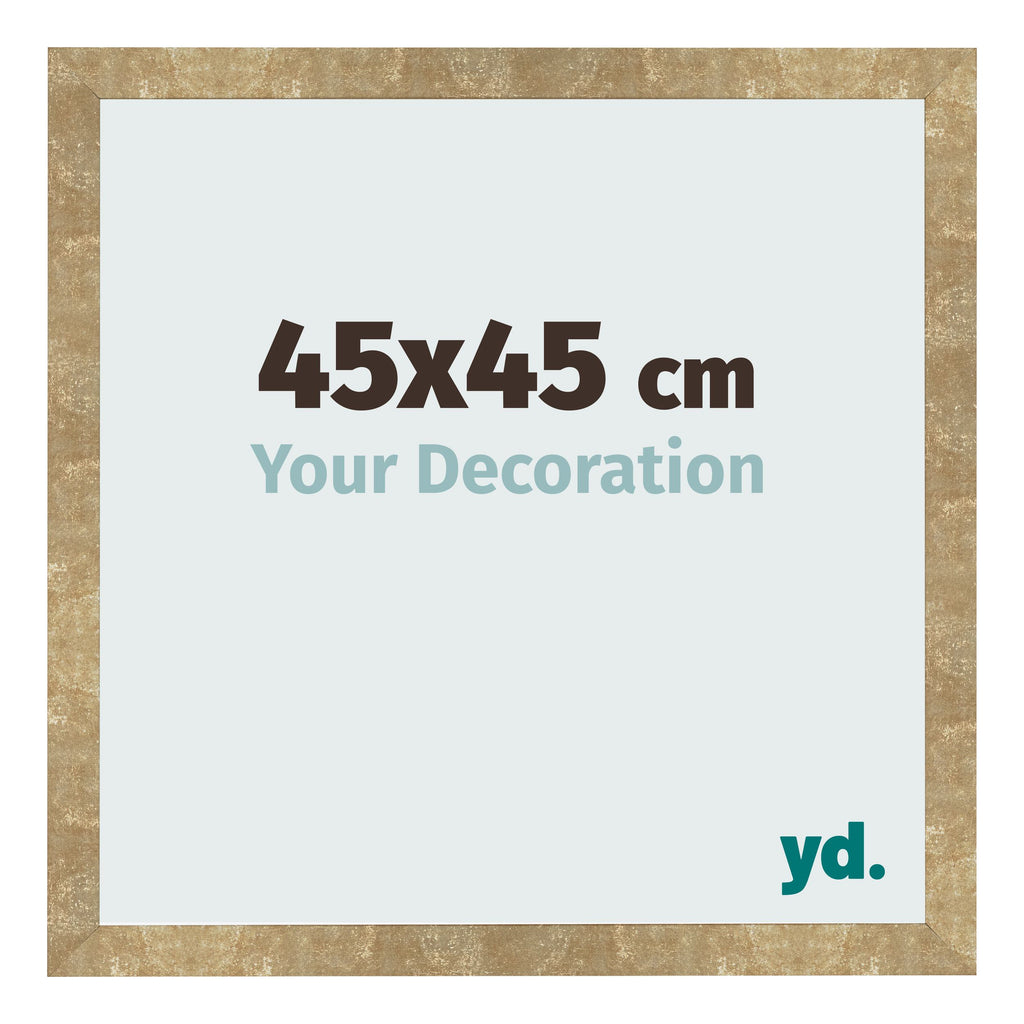 Photo Frame 45x45cm Gold Antique MDF Bologna Front Size | Yourdecoration.com