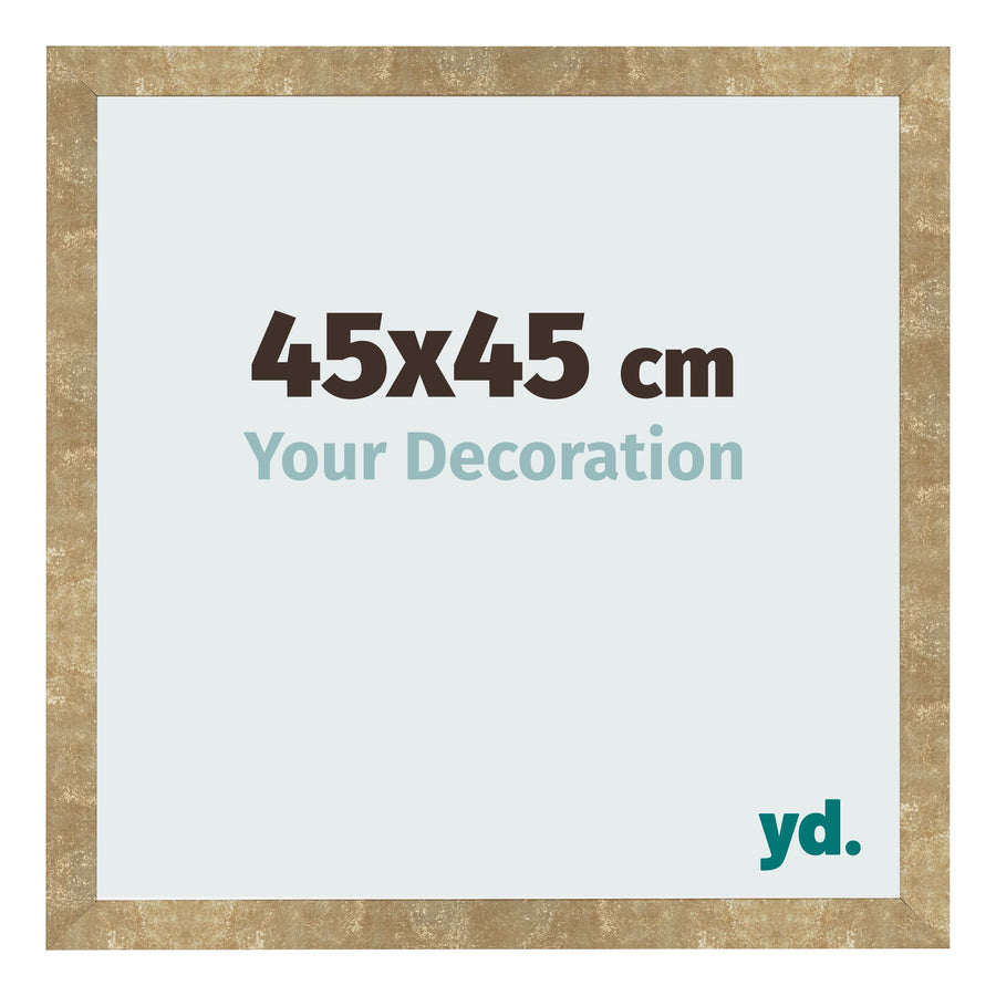 Photo Frame 45x45cm Gold Antique MDF Bologna Front Size | Yourdecoration.com