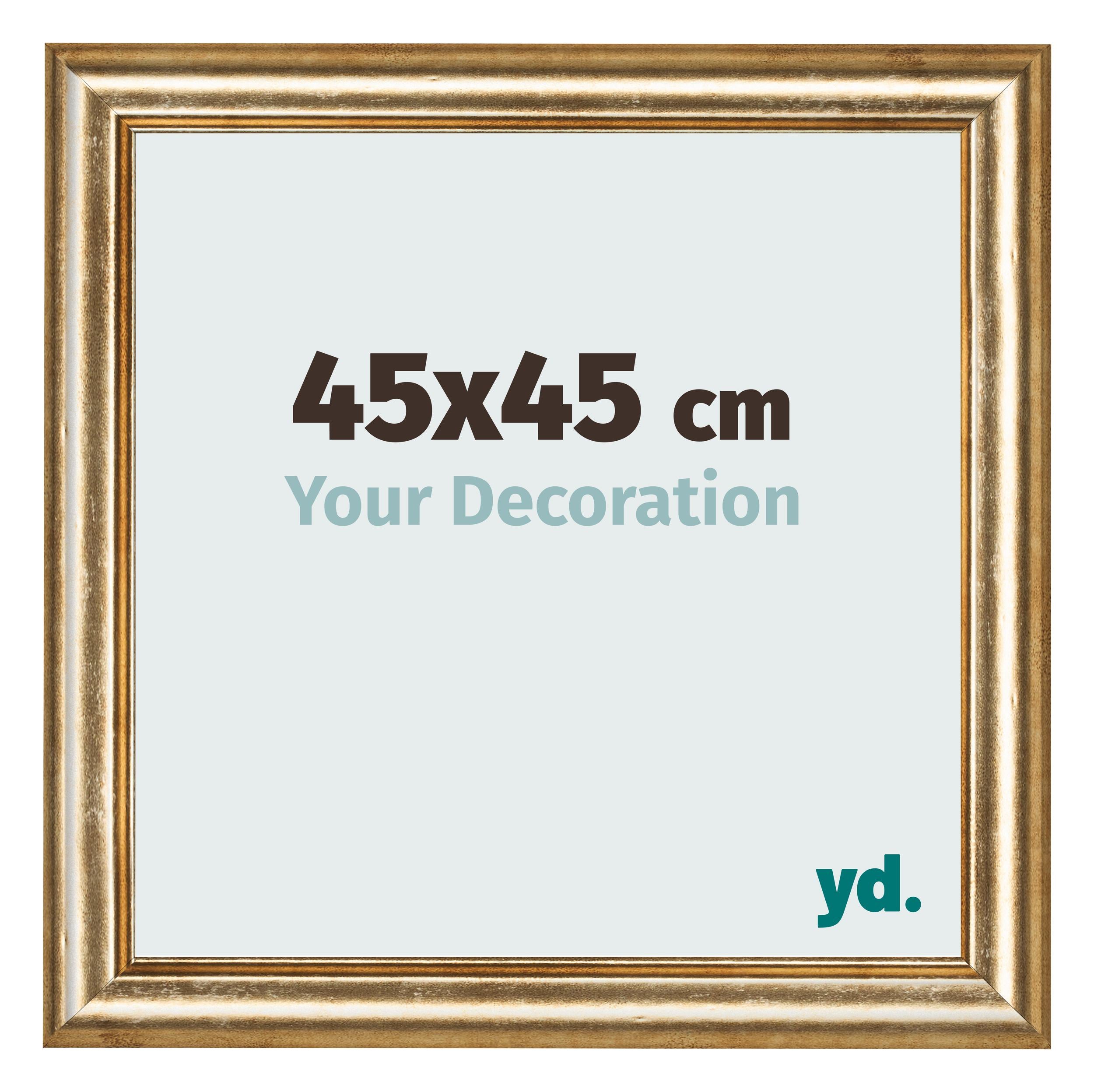 Photo Frame 45x45cm Gold Antique MDF Lazio Front Size | Yourdecoration.com
