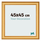 Photo Frame 45x45cm Gold Matte MDF Lazio Front Size | Yourdecoration.com