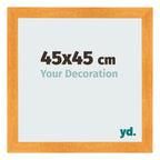 Photo Frame 45x45cm Orange MDF Pisa Front Size | Yourdecoration.com