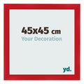 Photo Frame 45x45cm Red MDF Pisa Front Size | Yourdecoration.com