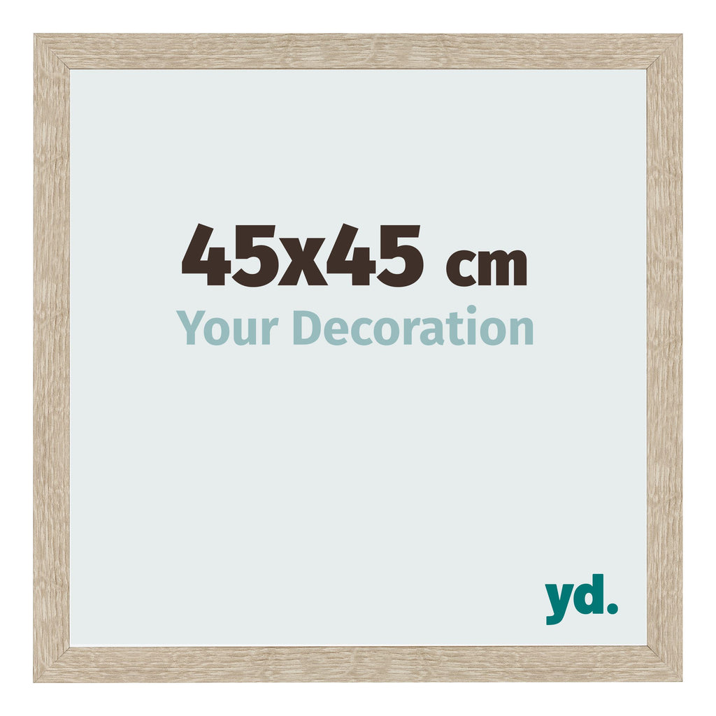 Photo Frame 45x45cm Sonoma Oak MDF Bologna Front Size | Yourdecoration.com