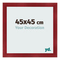 Photo Frame 45x45cm Wine Red Swept MDF Pisa Front Size | Yourdecoration.com