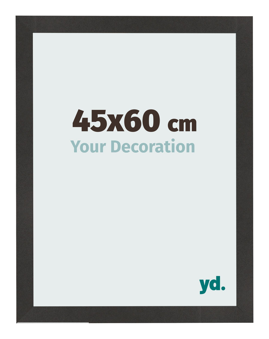 Photo Frame 45x60 cm Black Matte MDF Bologna Front Size | Yourdecoration.com