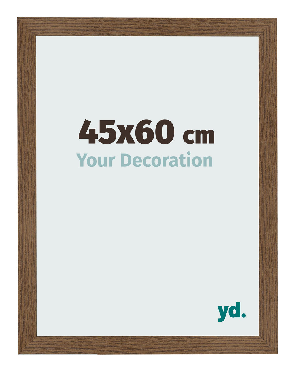 Photo Frame 45x60 cm Oak Rustic MDF Bologna Front Size | Yourdecoration.com