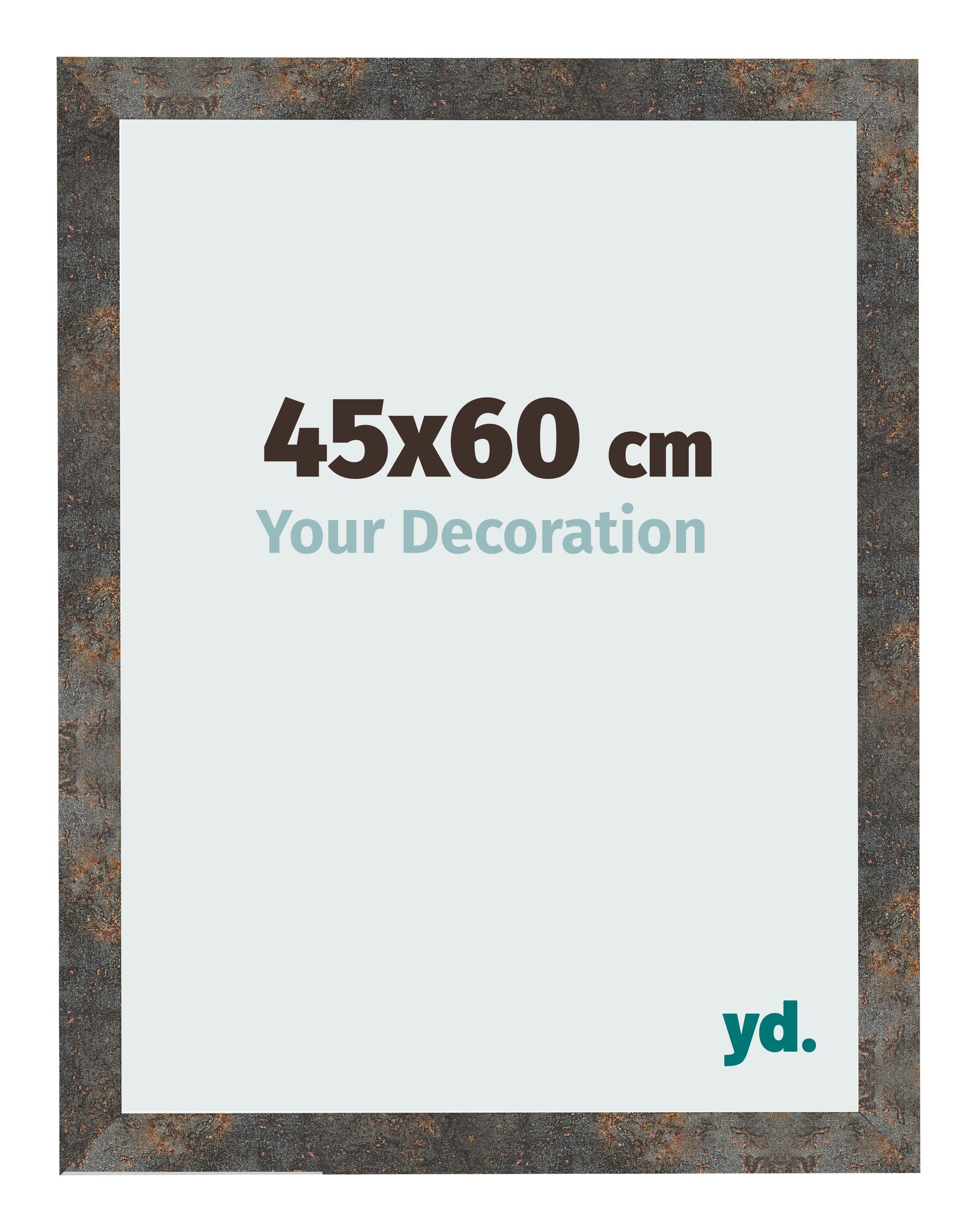 Photo Frame 45x60 cm Oxidized Metal MDF Bologna Front Size | Yourdecoration.com
