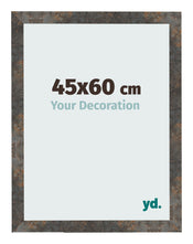 Photo Frame 45x60 cm Oxidized Metal MDF Bologna Front Size | Yourdecoration.com