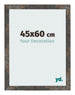 Photo Frame 45x60 cm Oxidized Metal MDF Bologna Front Size | Yourdecoration.com