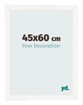 Photo Frame 45x60 cm White High Gloss MDF Bologna Front Size | Yourdecoration.com