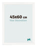 Photo Frame 45x60 cm White High Gloss MDF Bologna Front Size | Yourdecoration.com