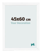 Photo Frame 45x60 cm White Matte MDF Bologna Front Size | Yourdecoration.com