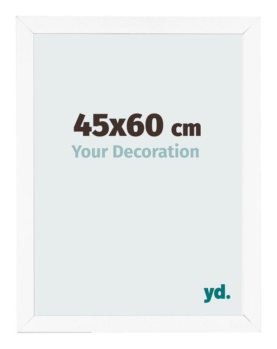 Photo Frame 45x60 cm White Matte MDF Bologna Front Size | Yourdecoration.com