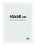 Photo Frame 45x60 cm White Matte MDF Bologna Front Size | Yourdecoration.com