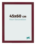 Photo Frame 45x60 cm Wine Red Swept MDF Bologna Front Size | Yourdecoration.com