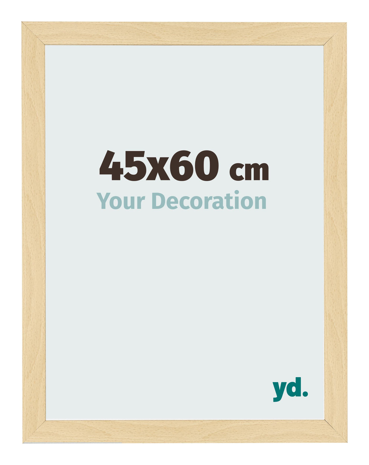 Photo Frame 45x60cm Beech Design MDF Bologna Front Size | Yourdecoration.com
