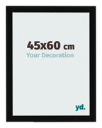 Photo Frame 45x60cm Black High Gloss MDF Bologna Front Size | Yourdecoration.com