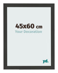 Photo Frame 45x60cm Black Woodgrain MDF Bologna Front Size | Yourdecoration.com