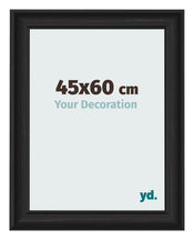 Photo Frame 45x60cm Black Woodgrain MDF Lazio Front Size | Yourdecoration.com