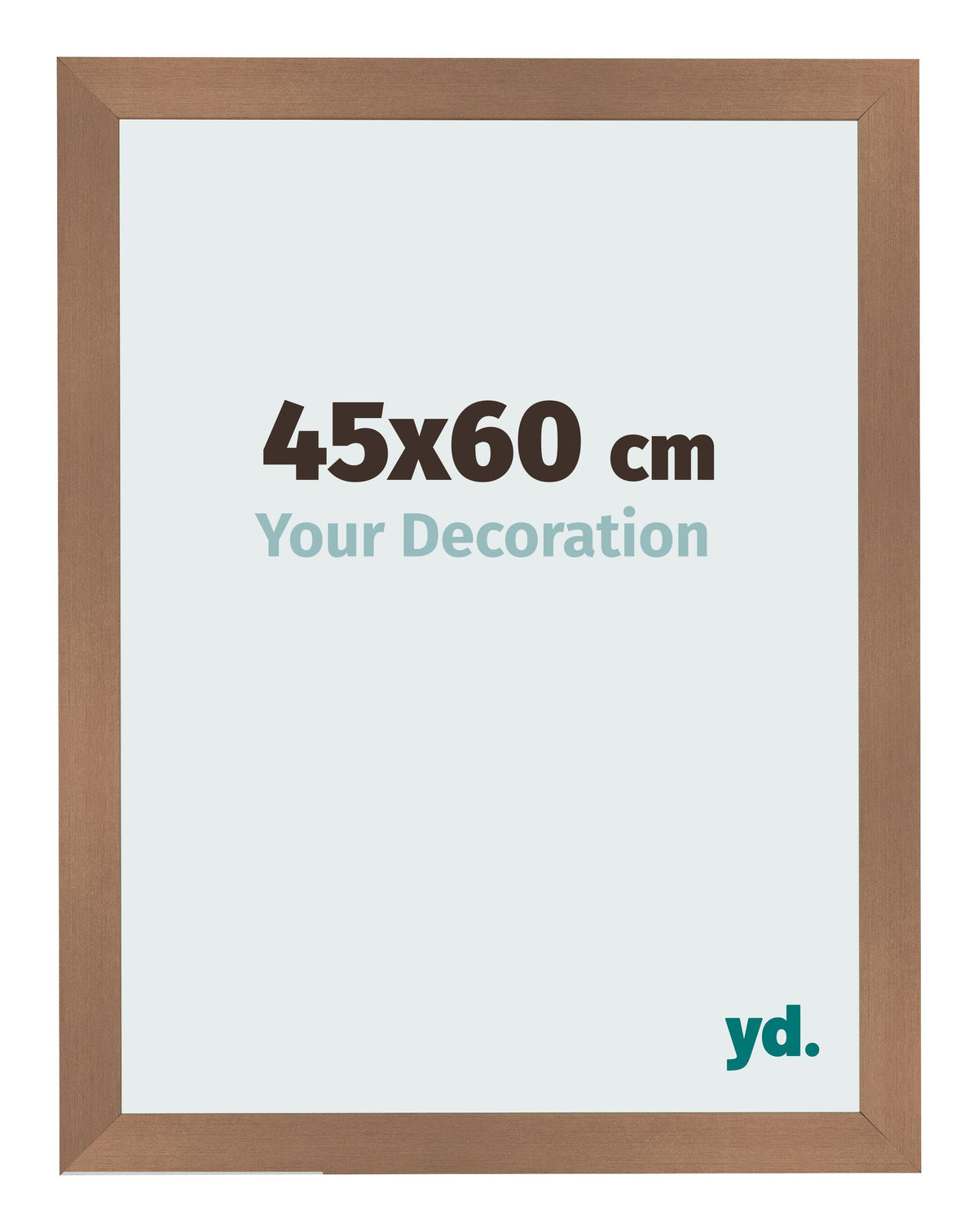 Photo Frame 45x60cm Copper Design MDF Bologna Front Size | Yourdecoration.com