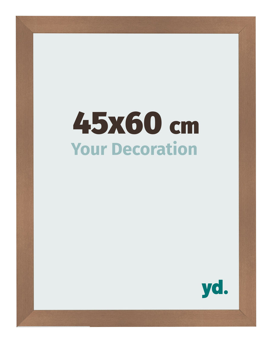 Photo Frame 45x60cm Copper Design MDF Bologna Front Size | Yourdecoration.com