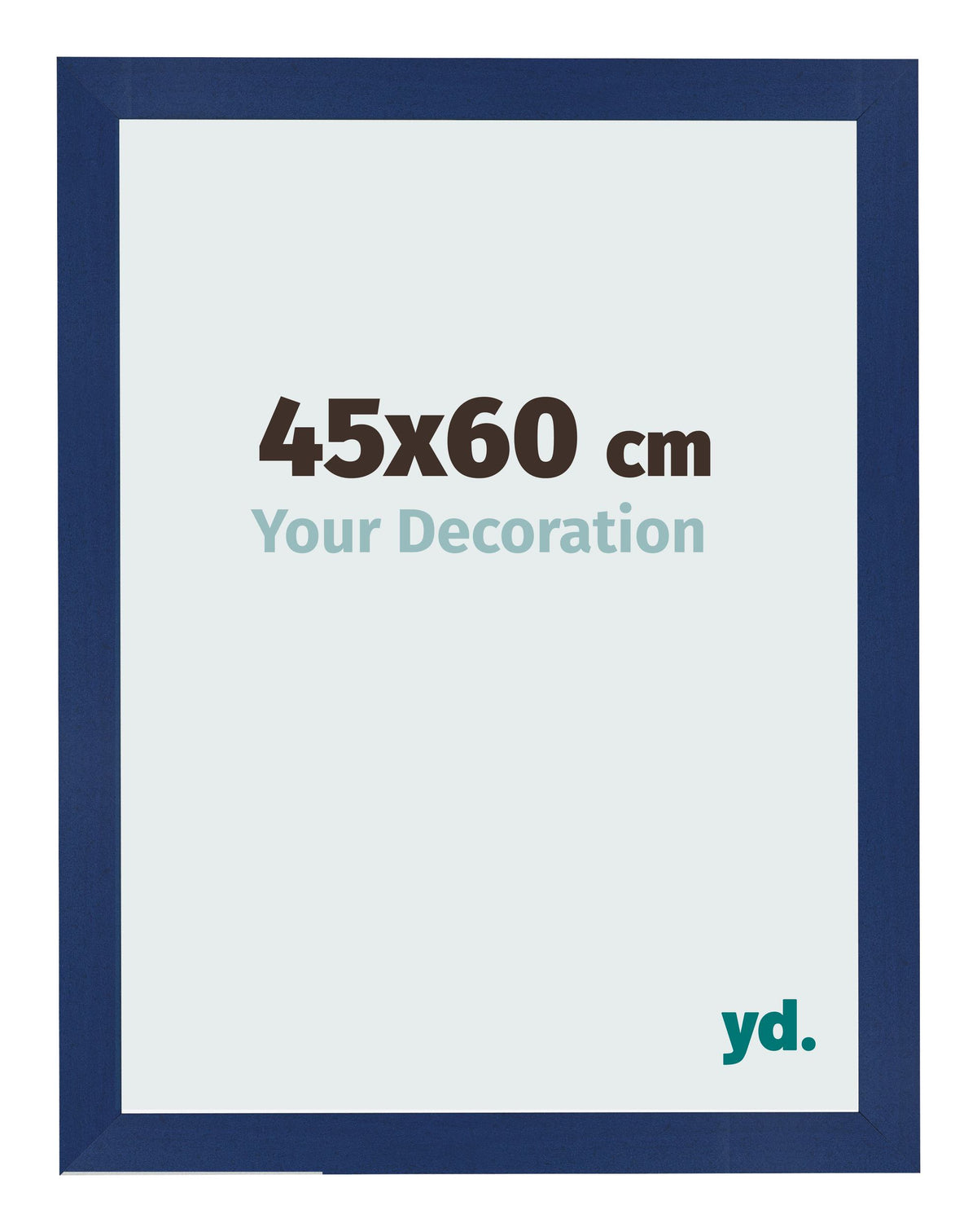 Photo Frame 45x60cm Dark Blue Swept MDF Bologna Front Size | Yourdecoration.com