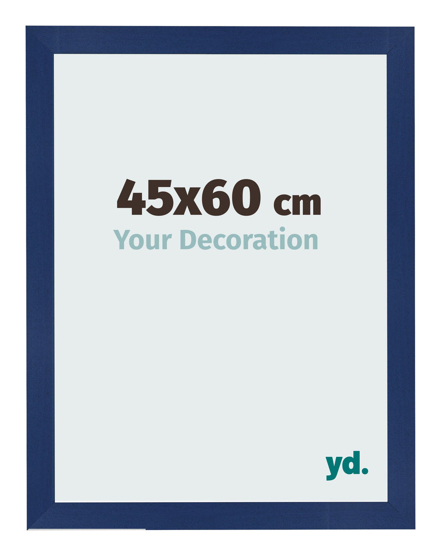Photo Frame 45x60cm Dark Blue Swept MDF Bologna Front Size | Yourdecoration.com