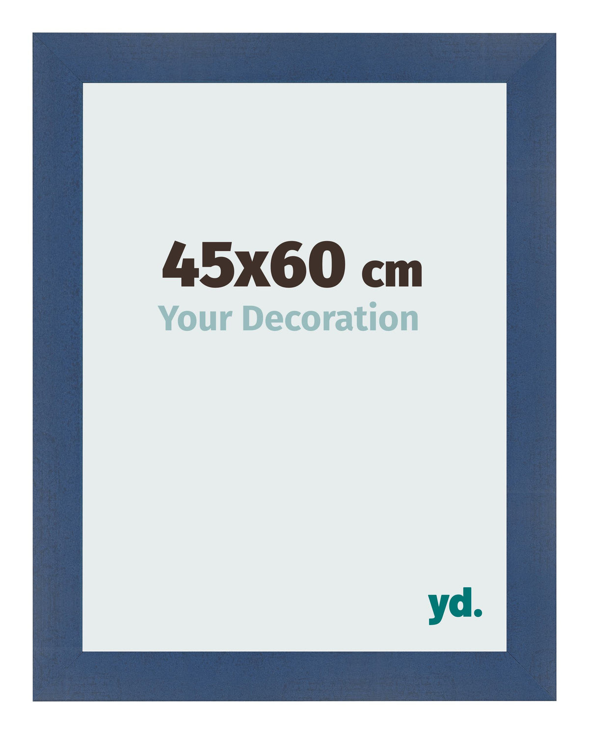 Photo Frame 45x60cm Dark Blue Swept MDF Pisa Front Size | Yourdecoration.com