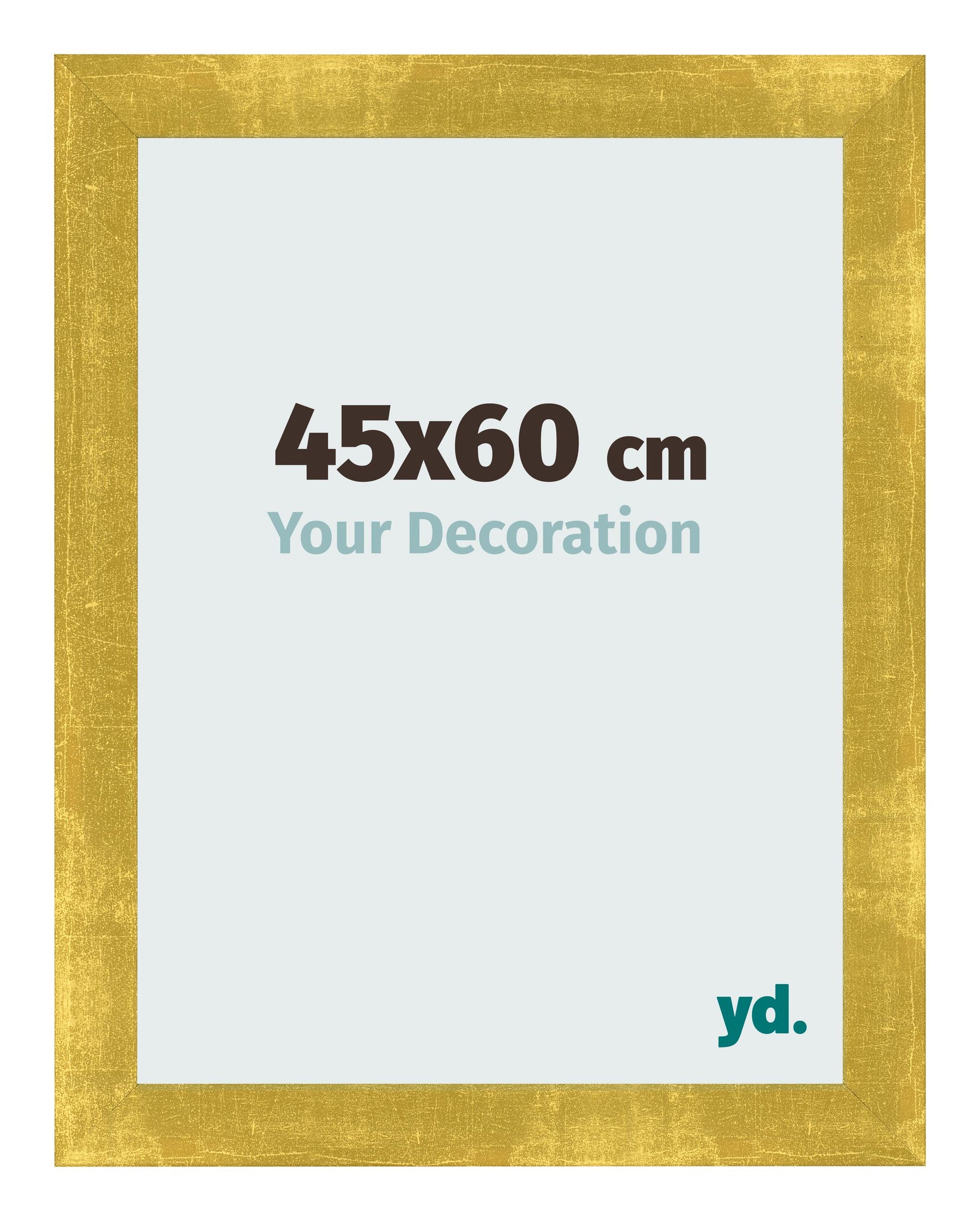 Photo Frame 45x60cm Gold Vintage MDF Pisa Front Size | Yourdecoration.com